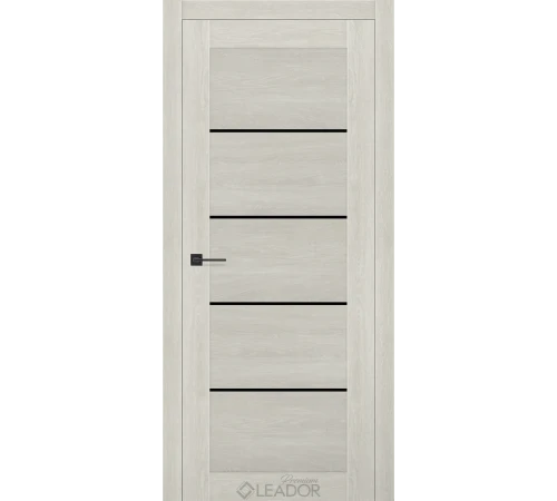 Двери Leador Premium Aurora Lacobel черный