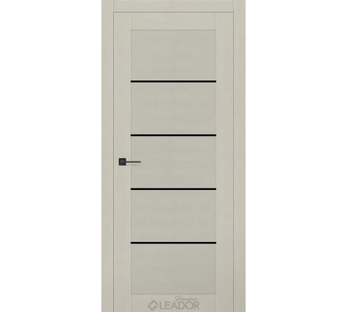 Двери Leador Premium Aurora Lacobel черный