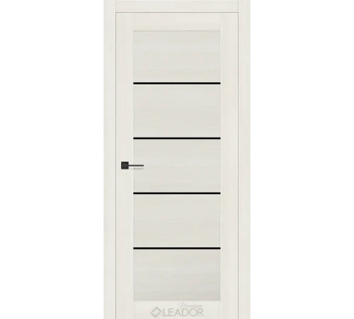 Двери Leador Premium Aurora Lacobel черный