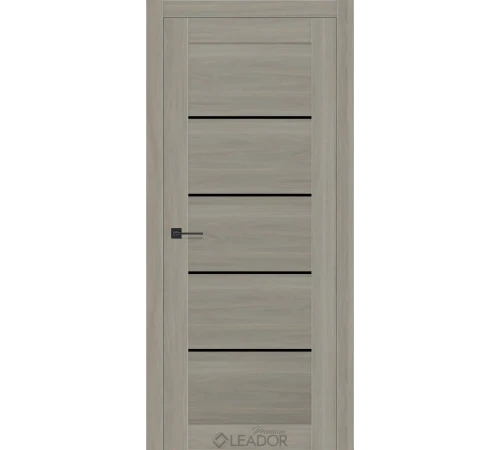 Двери Leador Premium Aurora Lacobel черный