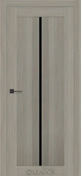 Двері Leador Premium Gardenia Lacobel чорний