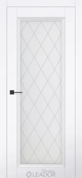 Двері Leador Premium SP SILVER-02 Сатин білий з фрезеруванням