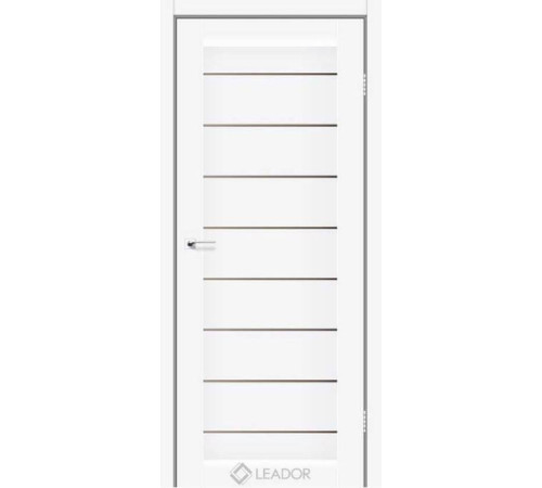 Межкомнатные Двери Leador Doors Neapol Белые бронза ПВХ плёнка