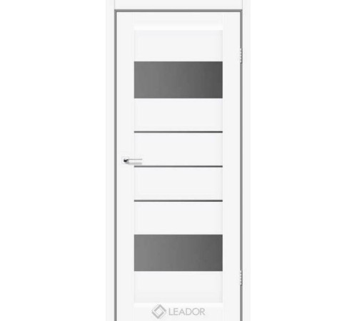Межкомнатные Двери Leador Doors Arona Белые серый графит ПВХ плёнка