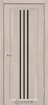 Двери Leador Doors Verona монблан Черное стекло