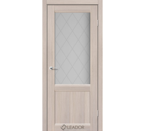 Межкомнатные Двери Leador Doors Laura LR-01 сатин белый монблан ПВХ плёнка