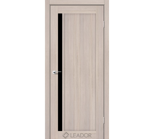 Межкомнатные Двери Leador Doors Toskana Черное стекло ПВХ плёнка