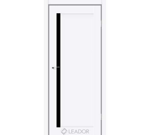 Межкомнатные Двери Leador Doors Toskana Черное стекло ПВХ плёнка