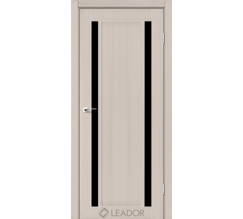 Межкомнатные Двери Leador Doors Catania Черное стекло ПВХ плёнка