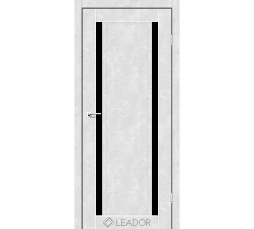 Межкомнатные Двери Leador Doors Catania Черное стекло ПВХ плёнка