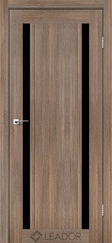 Двери Leador Doors Catania Черное стекло