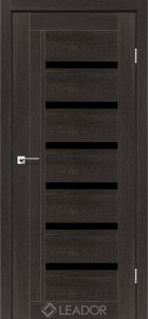 Двери Leador Doors Amelia Черное стекло