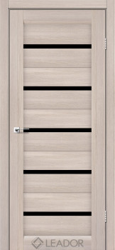 Двери Leador Doors Siena Черное стекло