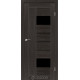 Межкомнатные Двери Leador Doors Como Черное стекло ПВХ плёнка
