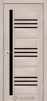 Двери Leador Doors Compania Черное стекло