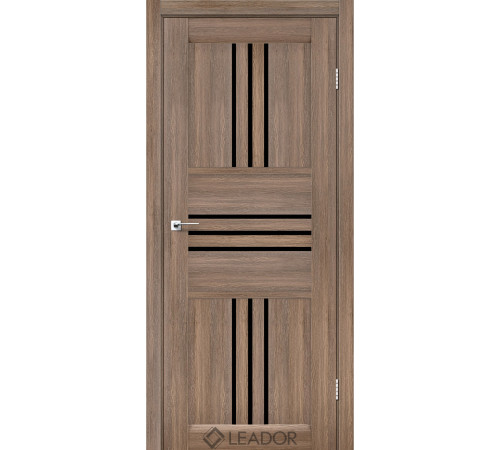 Межкомнатные Двери Leador Doors Rona Черное стекло ПВХ плёнка