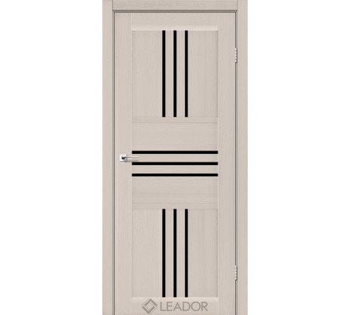 Межкомнатные Двери Leador Doors Rona Черное стекло ПВХ плёнка