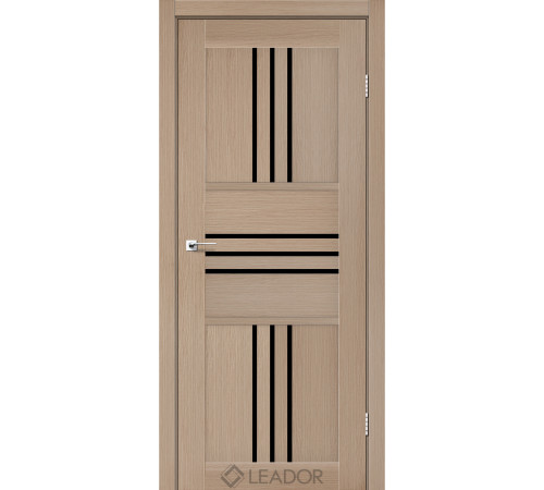 Межкомнатные Двери Leador Doors Rona Черное стекло ПВХ плёнка
