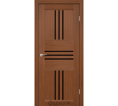 Межкомнатные Двери Leador Doors Rona Черное стекло ПВХ плёнка