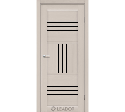 Міжкімнатні Двері Leador Doors Gela Чорне скло ПВХ плівка