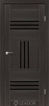 Двери Leador Doors Gela Черное стекло