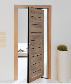 Роторные Двери Leador Doors Neapol Черное стекло