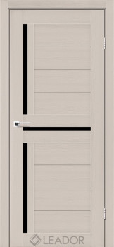 Двери Leador Doors Lazio Черное стекло