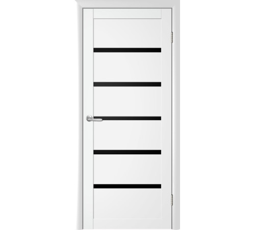 Межкомнатные Двери Luxdoors Вена Черное стекло ПВХ плёнка