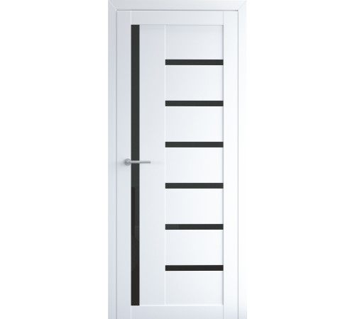 Міжкімнатні Двері Luxdoors Мадрид Чорне скло ПВХ плівка