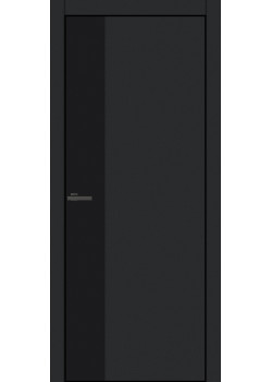 Двери Омис FLAT ALU 12V черный браш торец BLK Черный бархат