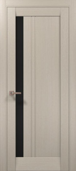 Двери Папа Карло Millenium ML-642 дуб кремовый Черное стекло
