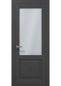 Двері Папа Карло Millenium ML-1102 темно-сірий супермат