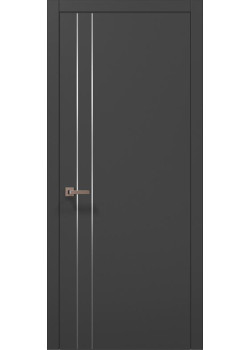 Двері Папа Карло Plato PL-24 темно-сірий супермат