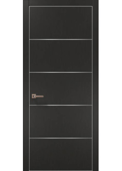 Двері Папа Карло Plato PL-02 шовк графіт