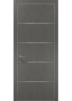 Двері Папа Карло Plato PL-02 бетон сірий