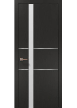 Двері Папа Карло Plato PL-08 шовк графіт