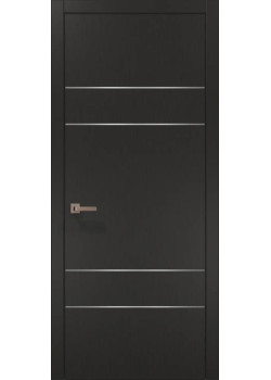 Двері Папа Карло Plato PL-09 шовк графіт