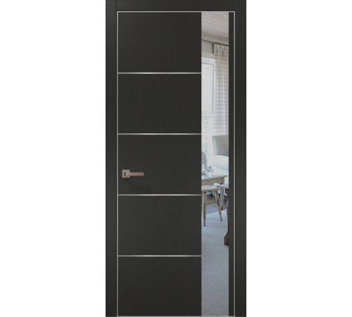 Двери Папа Карло Plato PL-11 шелк графит