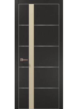 Двері Папа Карло Plato PL-12 шовк графіт