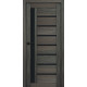Міжкімнатні Двері Portalino Doors PL-PVC-01 Чорне скло ПВХ плівка