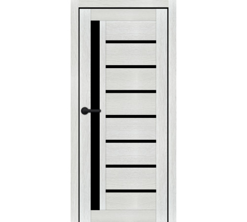 Міжкімнатні Двері Portalino Doors PL-PVC-01 Чорне скло ПВХ плівка