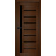 Міжкімнатні Двері Portalino Doors PL-PVC-01 Чорне скло ПВХ плівка