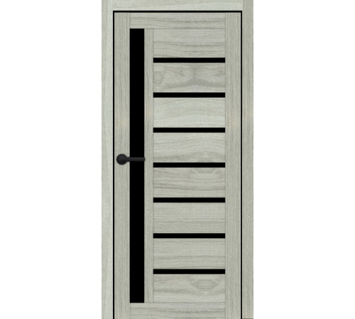 Міжкімнатні Двері Portalino Doors PL-PVC-01 Чорне скло ПВХ плівка