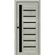 Міжкімнатні Двері Portalino Doors PL-PVC-01 Чорне скло ПВХ плівка