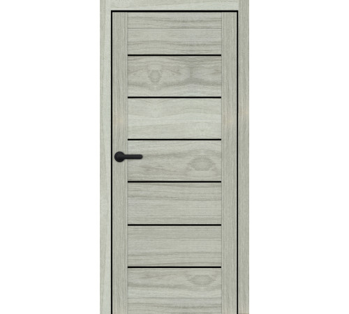 Межкомнатные Двери Portalino Doors PL-PVC-08 Черное стекло ПВХ плёнка