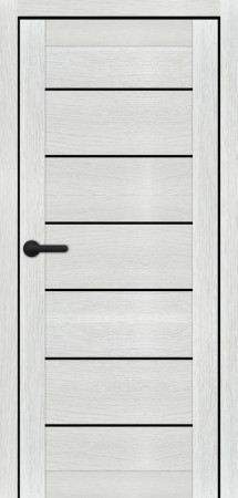 Міжкімнатні Двері Portalino Doors PL-PVC-08 Чорне скло ПВХ плівка