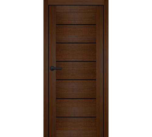 Межкомнатные Двери Portalino Doors PL-PVC-08 Черное стекло ПВХ плёнка