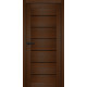 Межкомнатные Двери Portalino Doors PL-PVC-08 Черное стекло ПВХ плёнка