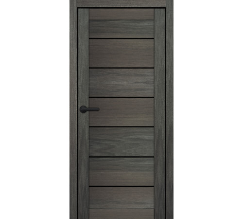 Межкомнатные Двери Portalino Doors PL-PVC-08 Черное стекло ПВХ плёнка