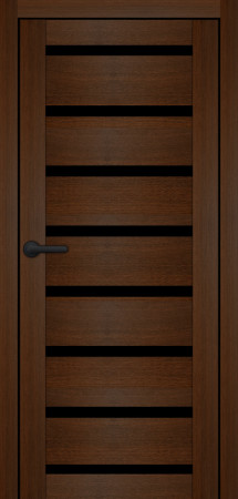 Міжкімнатні Двері Portalino Doors PL-PVC-03 Чорне скло ПВХ плівка